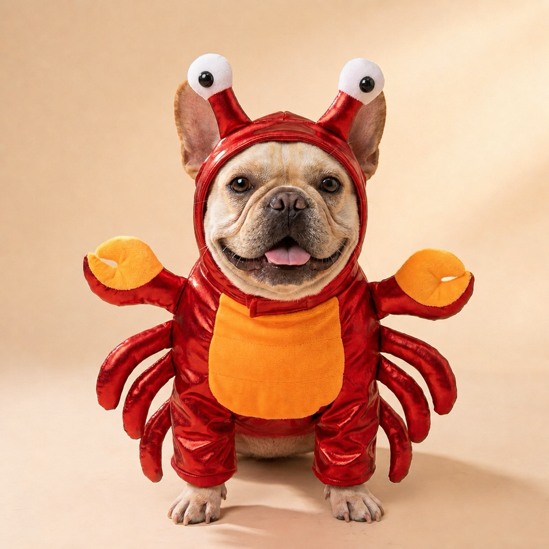 Claws Out Lobster Pet Costume on a dog