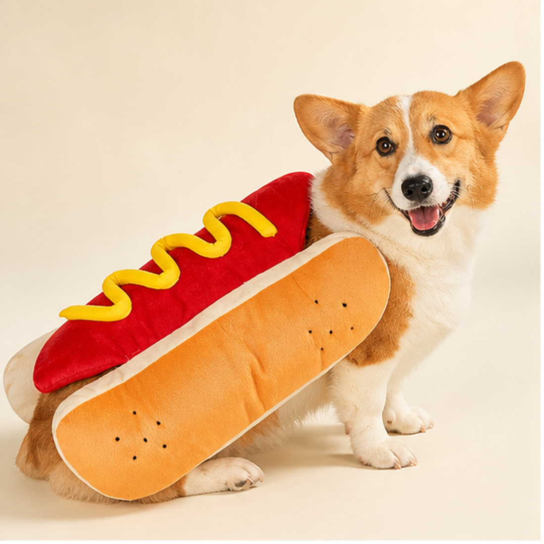 Hot Diggity Pet Costume on a dog
