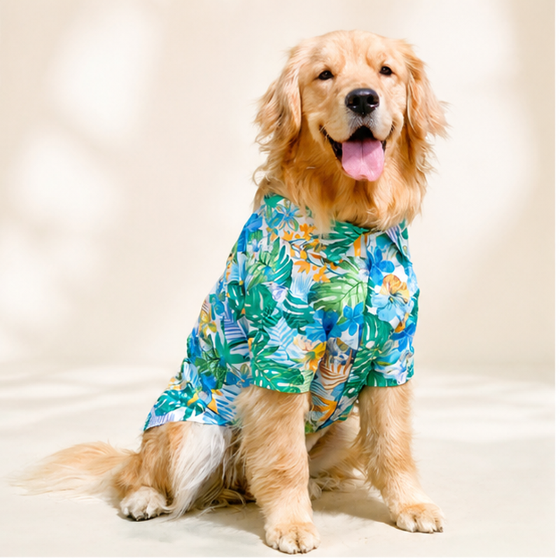 Tropical Tide Large Dog Shirt