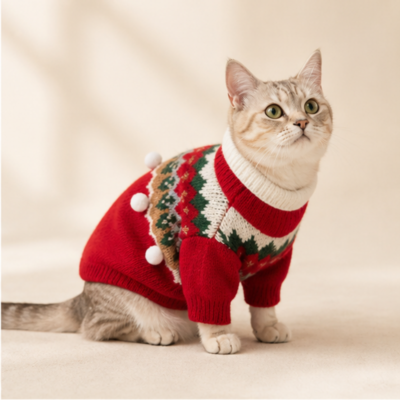 Mistletoe Merry Knit Pet Sweater