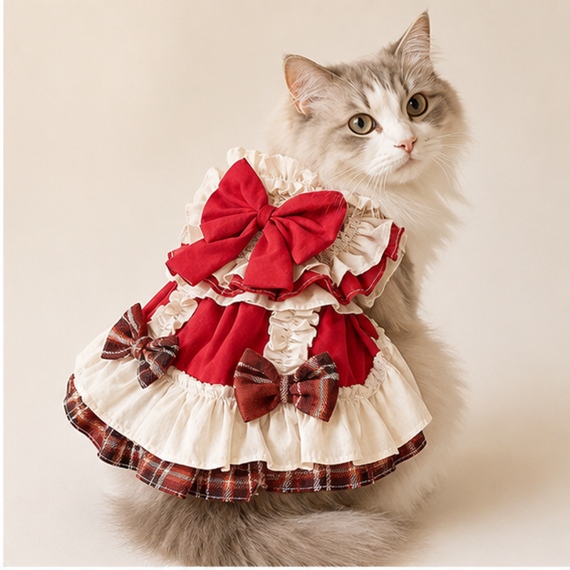 Tartan Rose Pet Dress