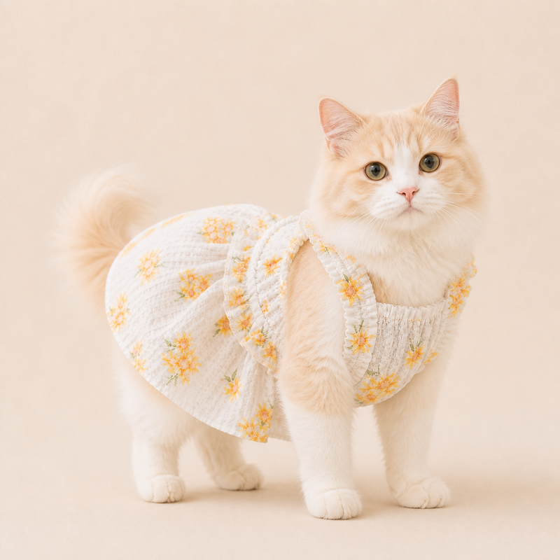 Blossom Day Floral Pet Dress