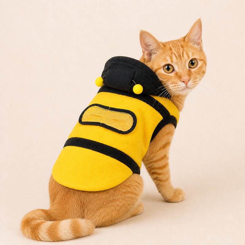 Buzzy Bee Fleece Pet Coat