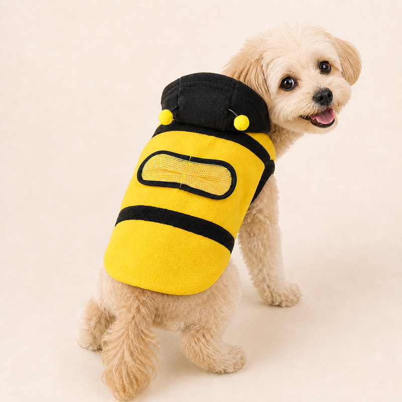 Buzzy Bee Fleece Pet Coat