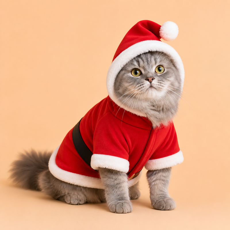 Santa Paws Christmas Pet Costume