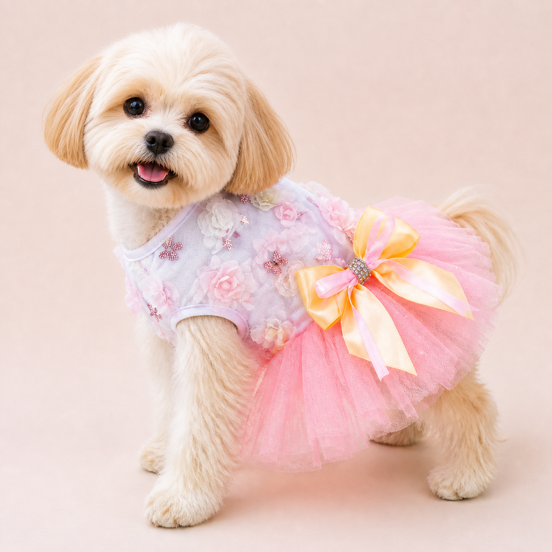 Candy Twirl Tulle Dog Dress