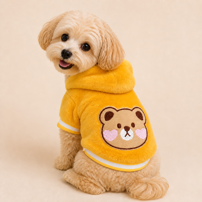 Carrot Cuddle Fleece Dog Coat